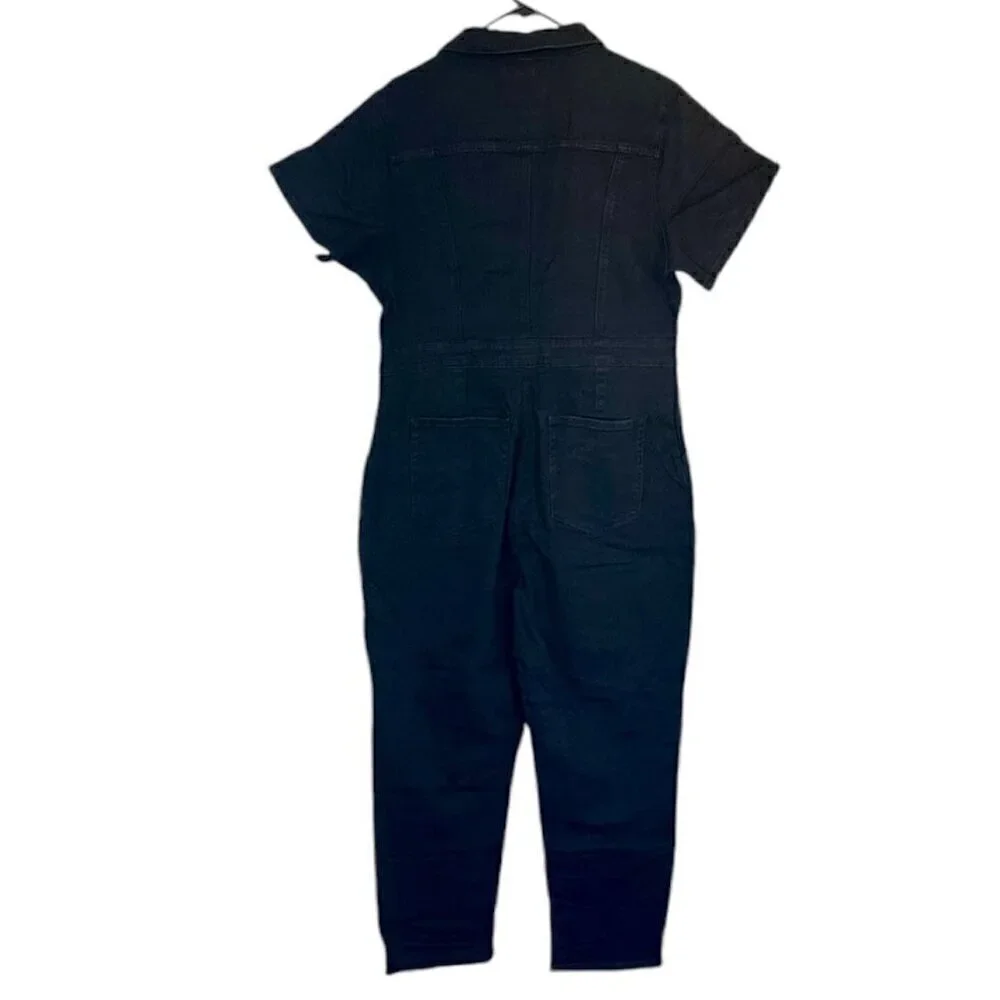 NWT Good American Black Fit For Success Jumpsuit - Size 5 (2XL)